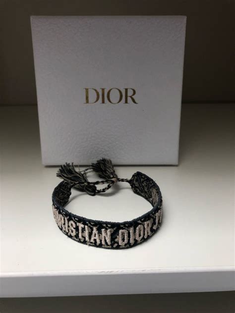 bracelet style dior|christian Dior studded friendship bracelet.